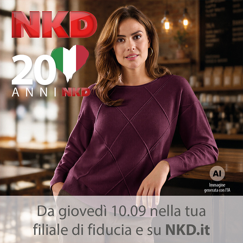 NKD festeggia 20 anni! Scopri le promozioni speciali dal 07 settembre in negozio e su NKD.it.